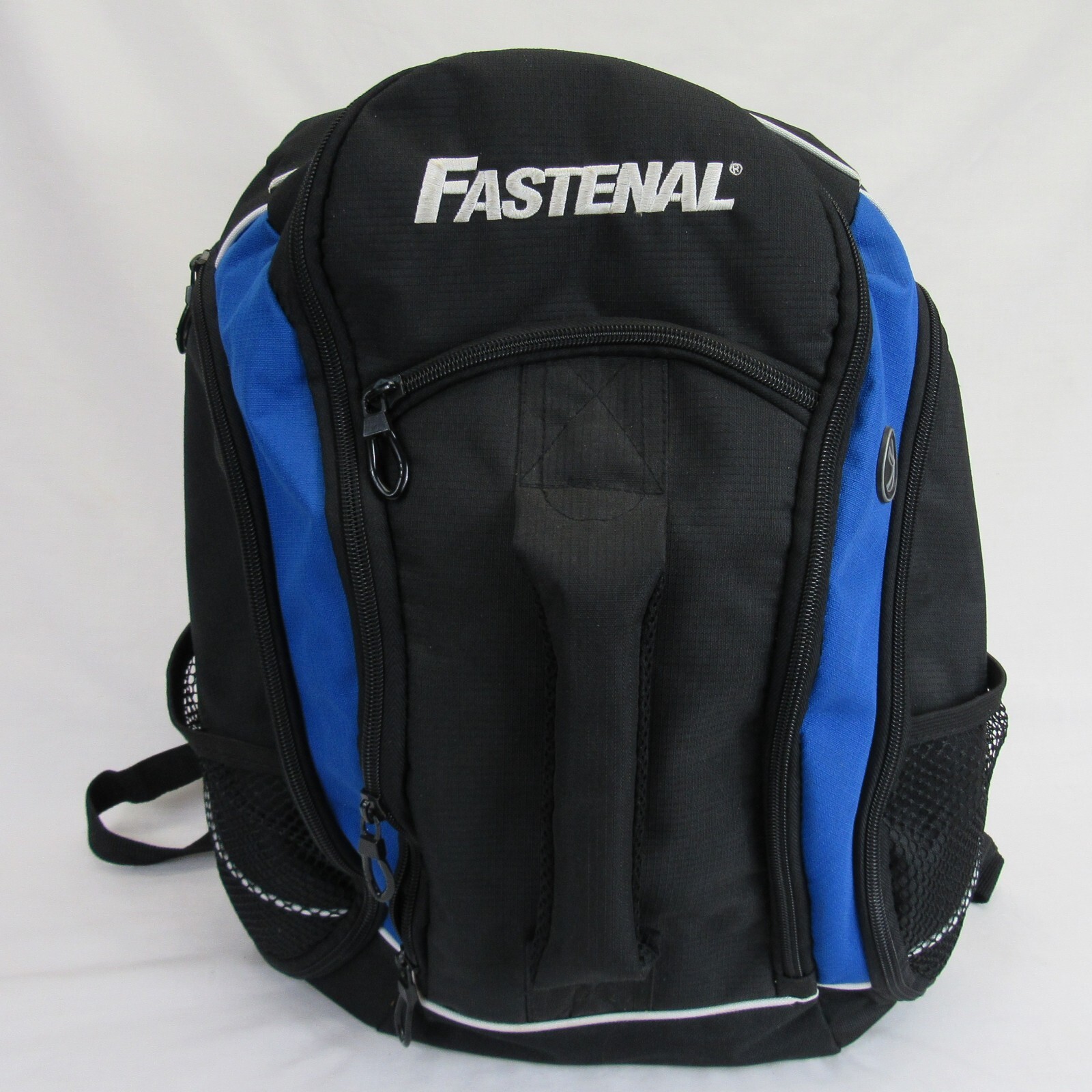 Black and Blue Backpack Fastenal Multi pocket Bag outdoor laptop school