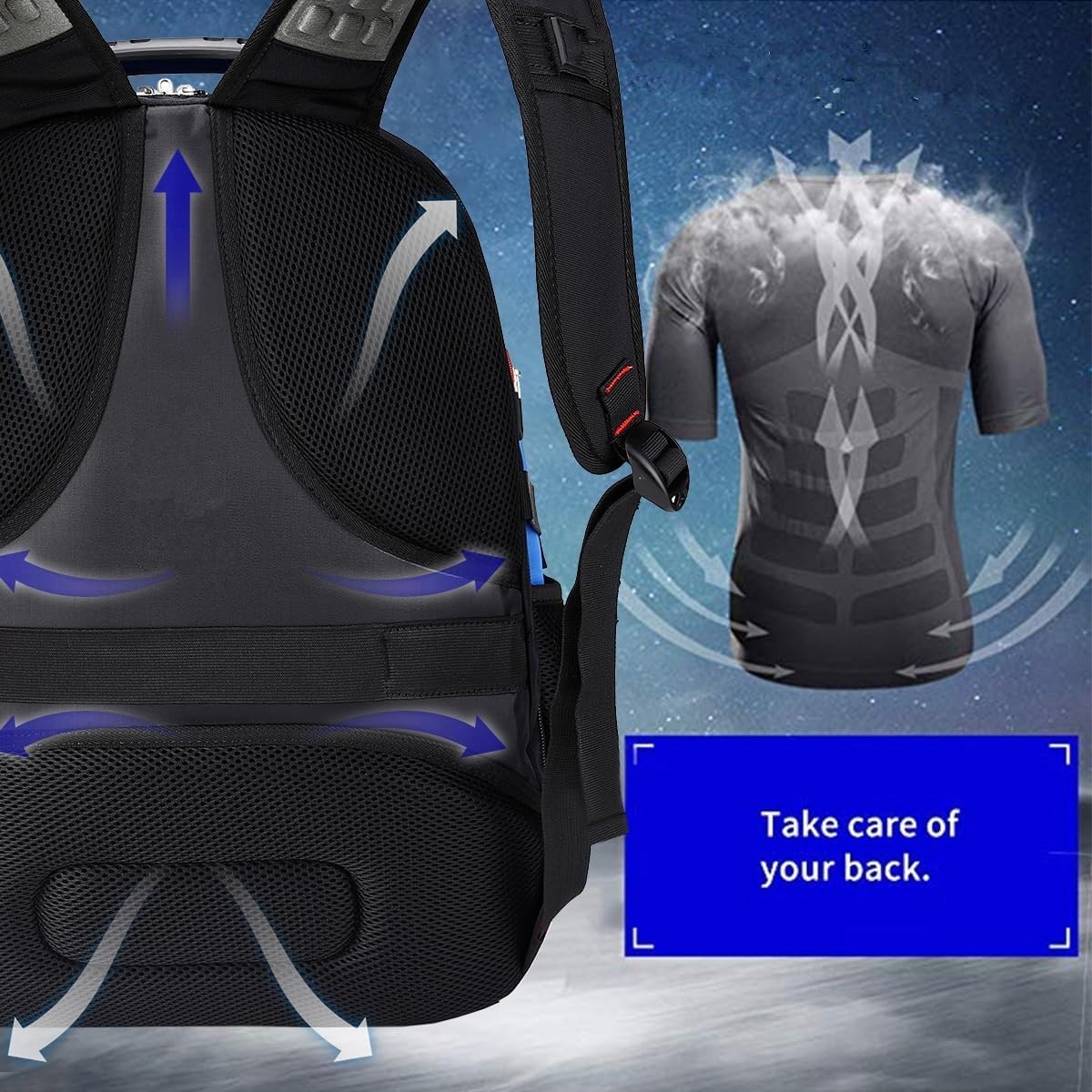 Travel Backpack Extra Large 50L Laptop Backpacks for Men Women Water Resistant