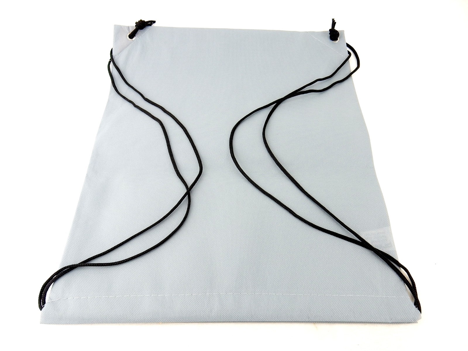 Cinch Sack Backpack ~ Open Cargo Gray Non-Woven Material, Rope Straps ~ LT-4214