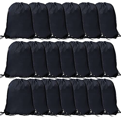 20 Pcs Drawstring Bags Bulk Draw String Backpack Cinch Polyester Bag for Gym