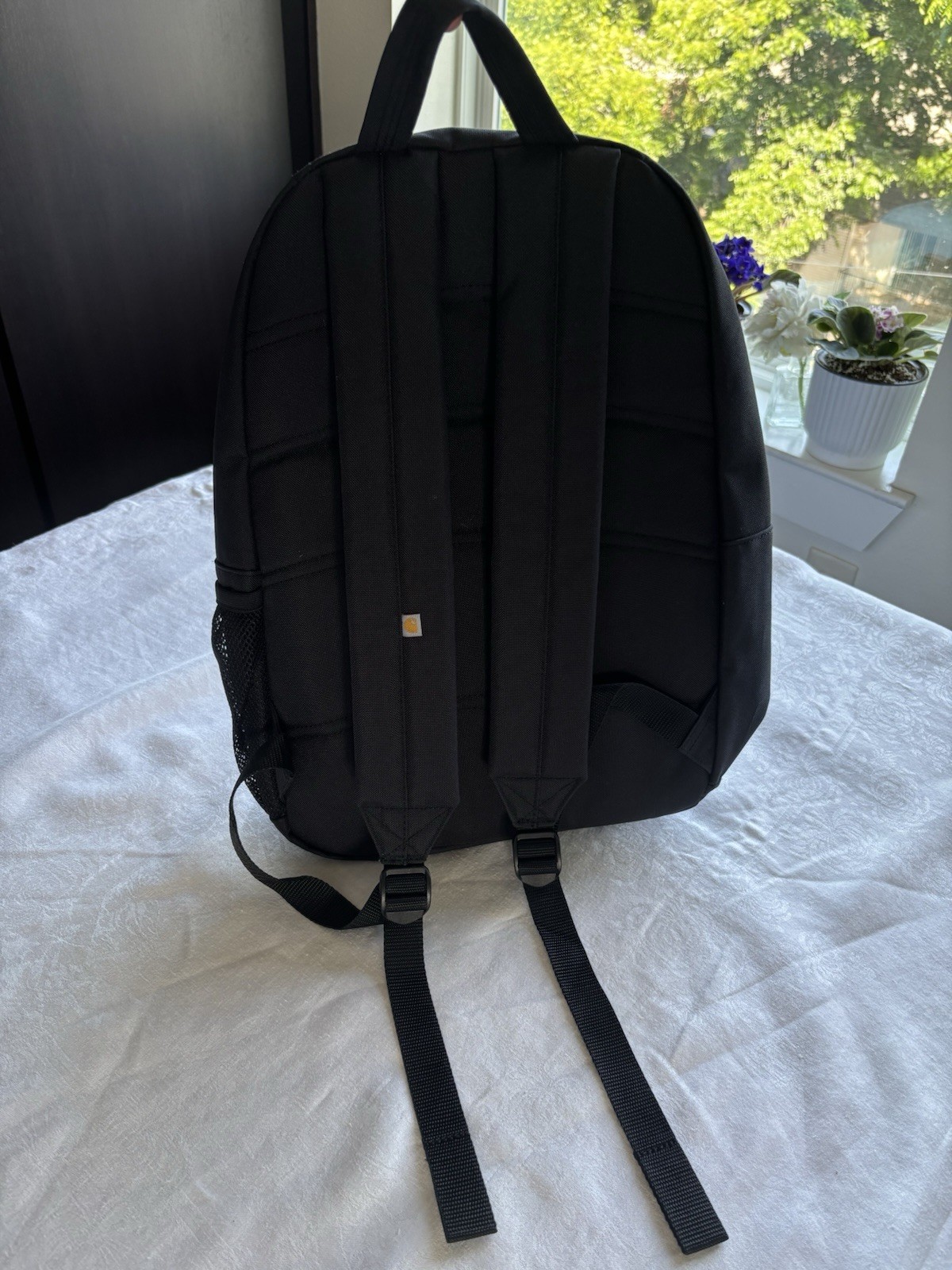Carhartt Canvas Daypack Backpack Black 21L CT89241804 Water Repellent **Co Logo