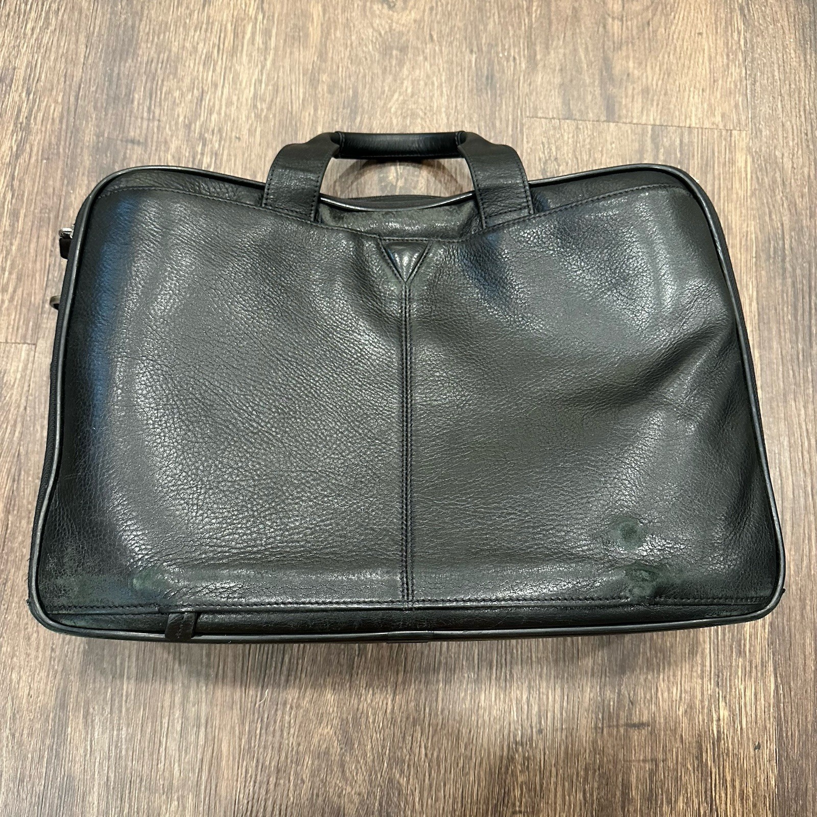 Vintage Leather JOHNSTON & MURPHY Luggage Briefcase Travel Carry-On Bag