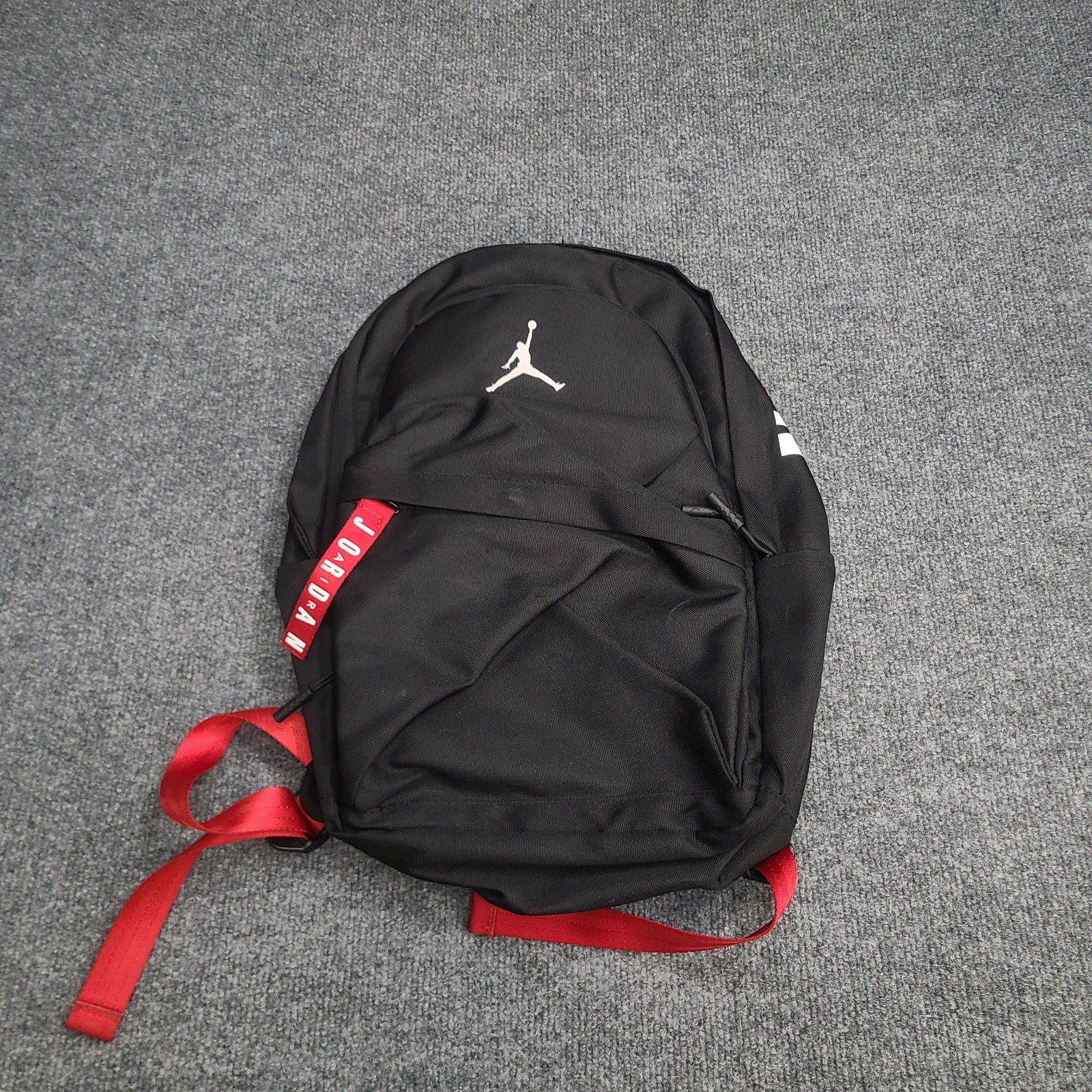 Jordan Backpack Medium Black Red Nike Air Patrol 15in Laptop School Bag Jumpman