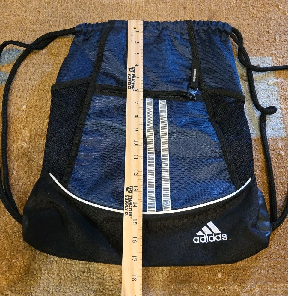 Adidas Drawstring Bag Royal Blue
