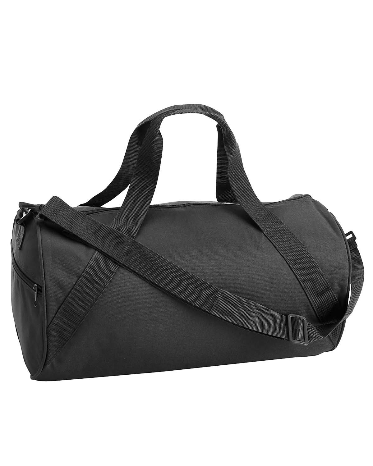 Liberty Bags 8805 Polyester Side Zipper Pocket Barrel Duffel Bag