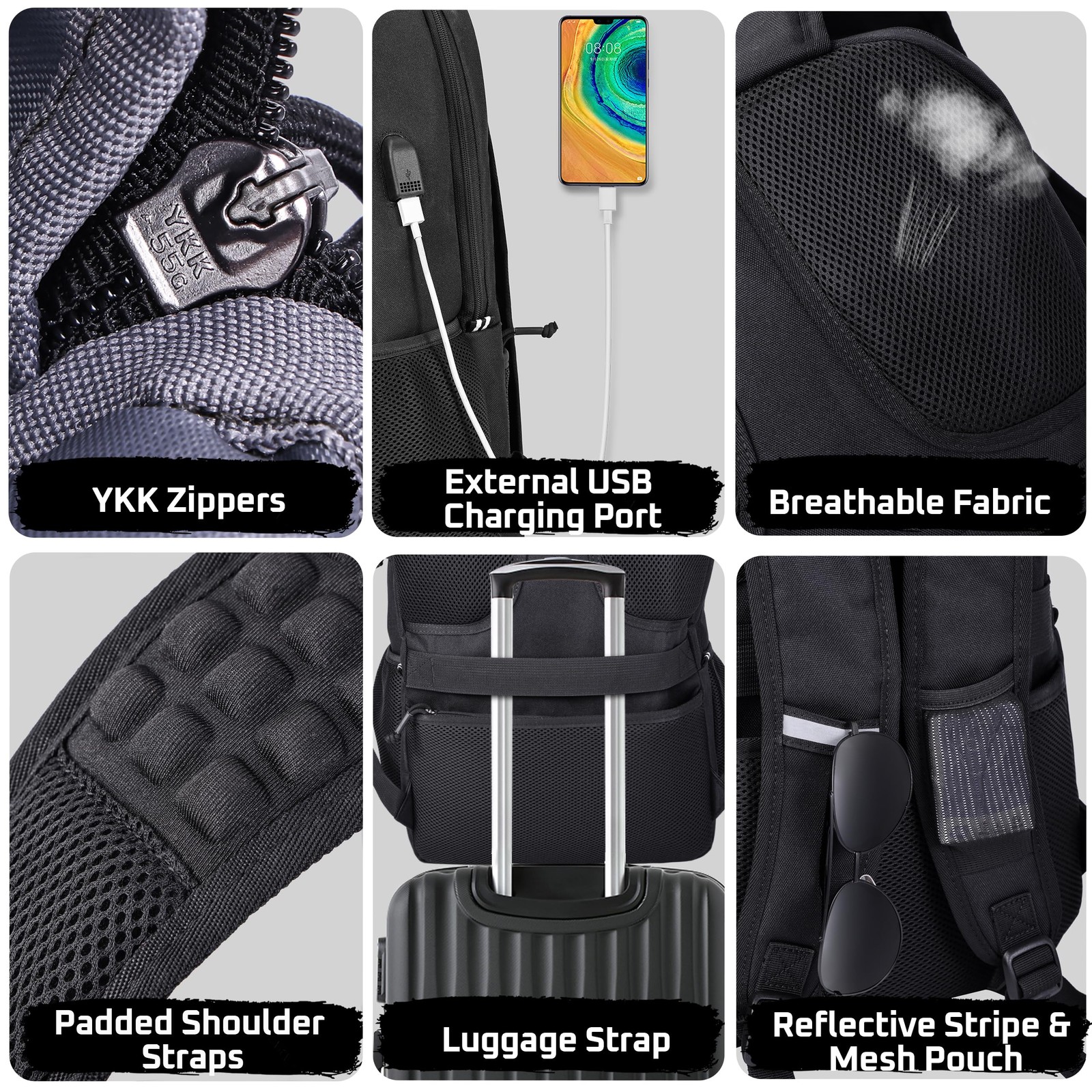 Laptop Lunch Backpack for Men, Tactical Inspired Utility Anti-Theft Work Bag …