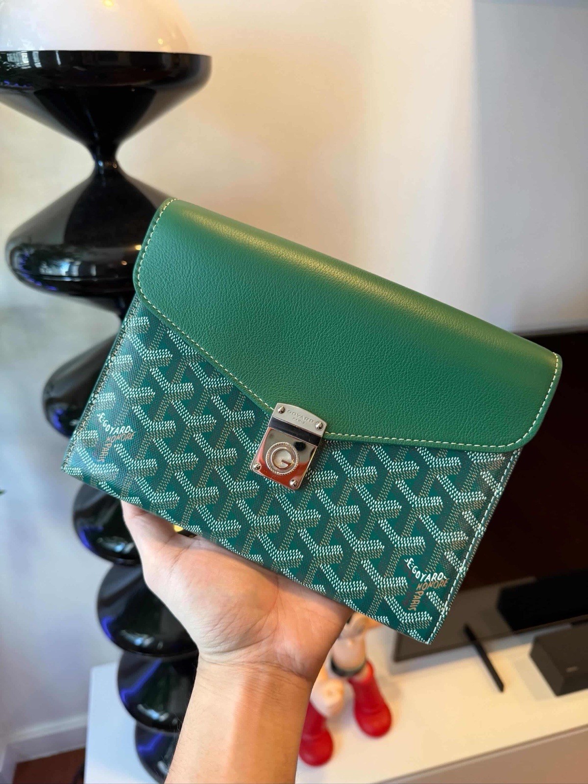 GOYARD CHYPRE POUCH GREEN