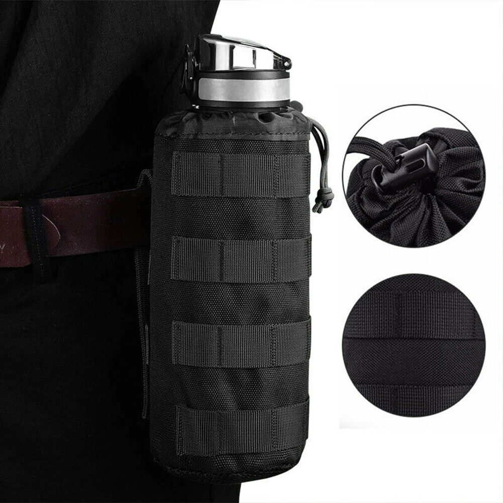 Tactical Molle Travel Backpack Nylon Water Bottle Bags for Sports Camping Hiking