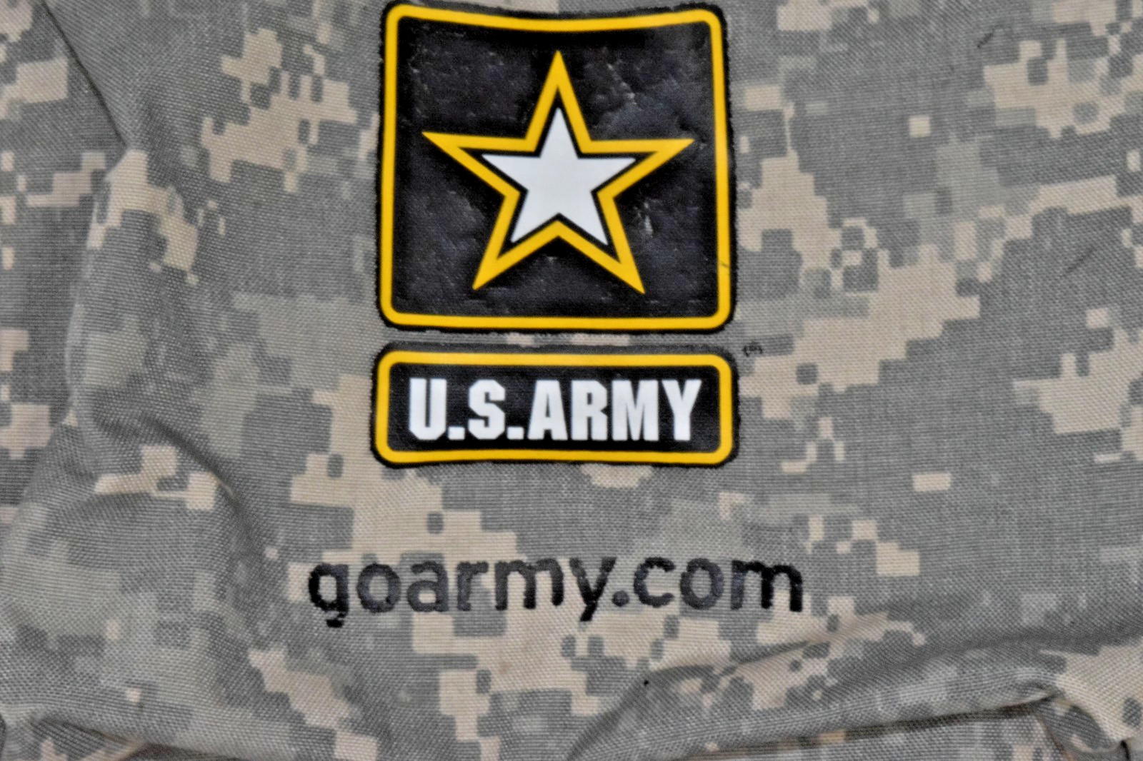 US Army Digital Camouflage Print Backpack 18X13In