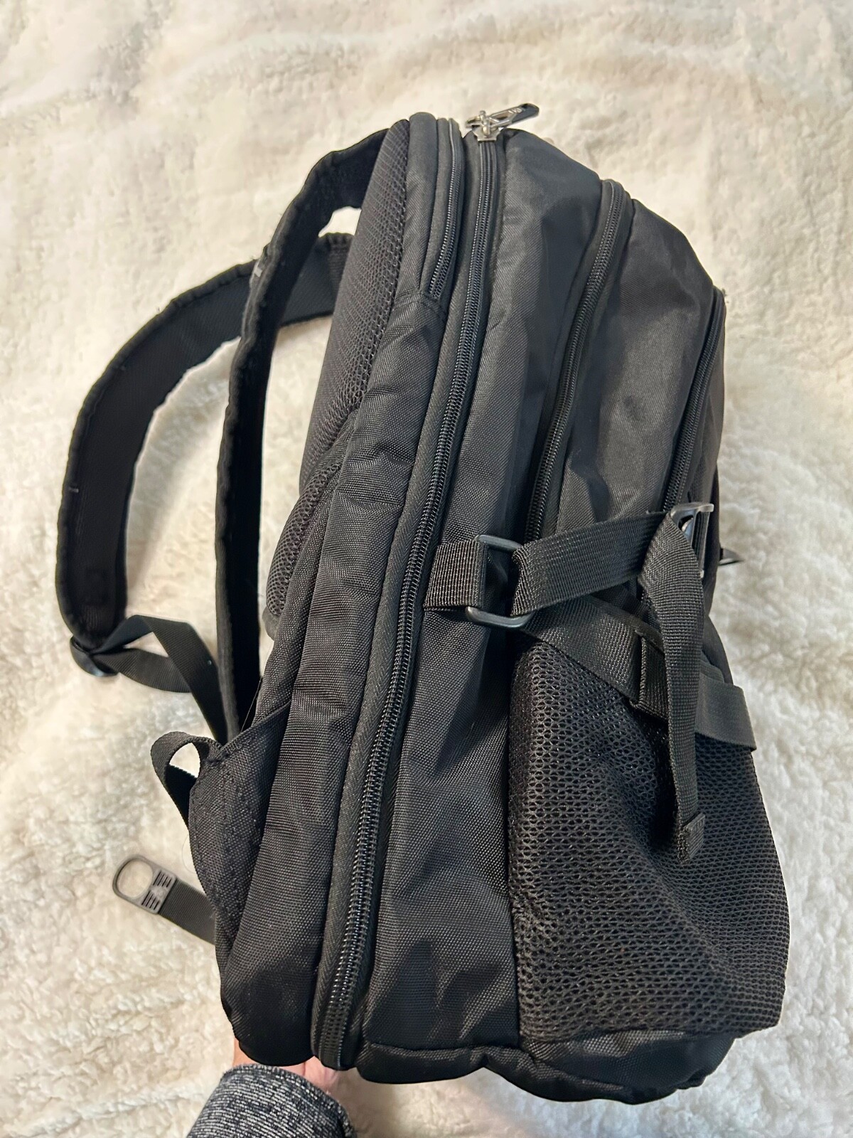 Swiss Gear Airflow ScanSmart Backpack Black Travel Laptop Bag EUC
