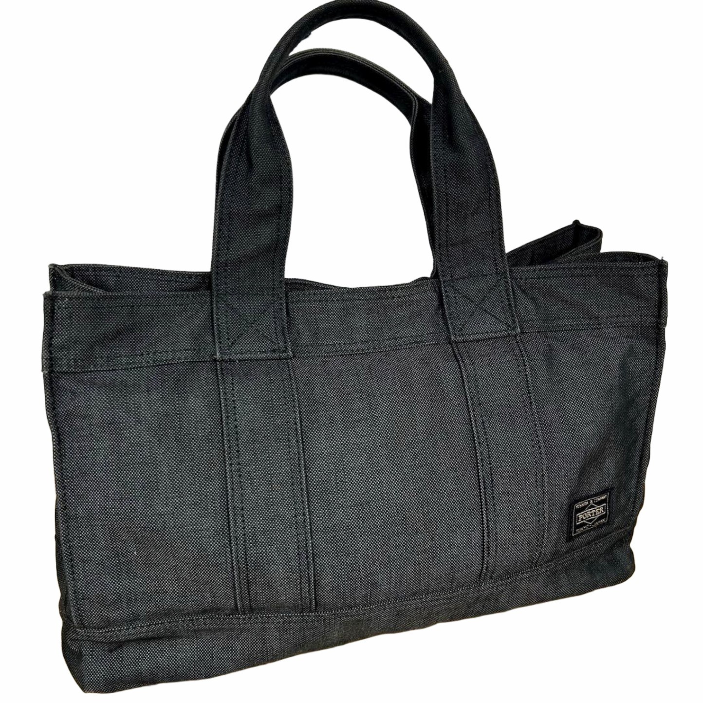 Porter Smoky Gray Tote Bag Handbag Mini Used Japan