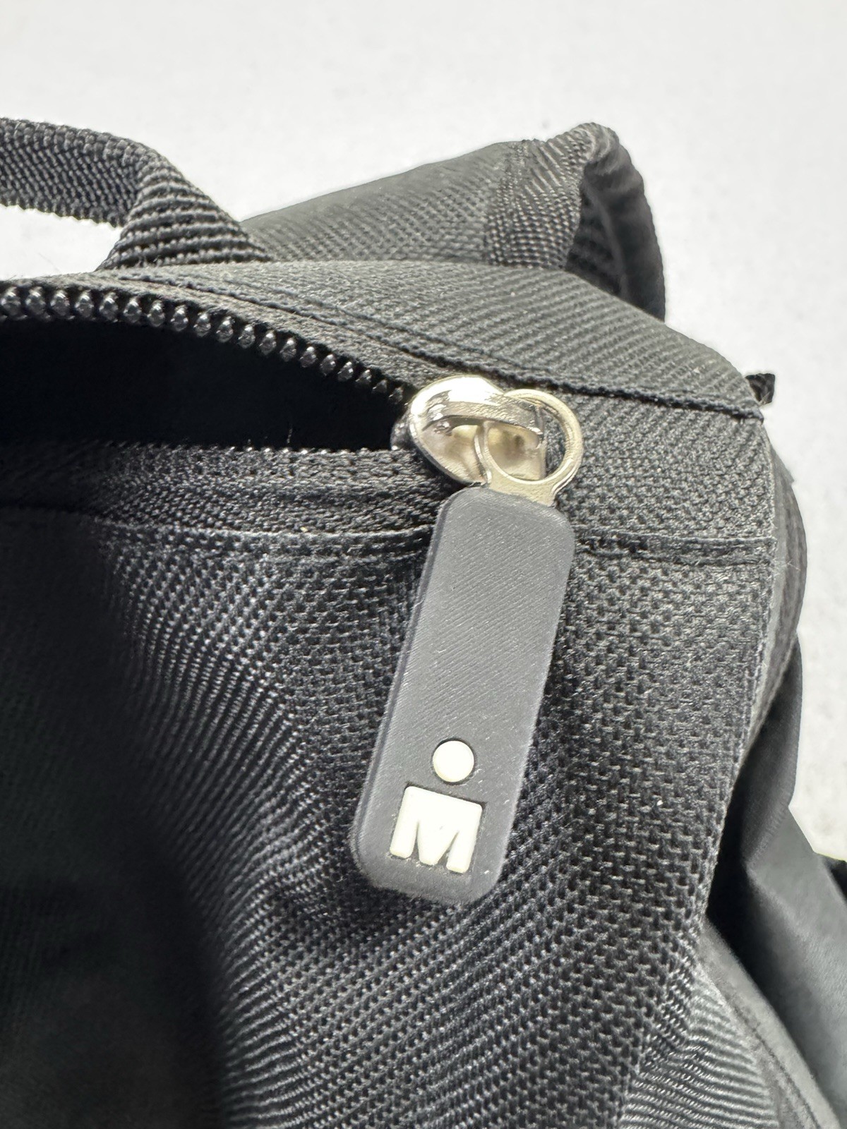 IRONMAN Black Backpack Zip Closure Adjustable Strap Bag W Back & Zipper Logo’s