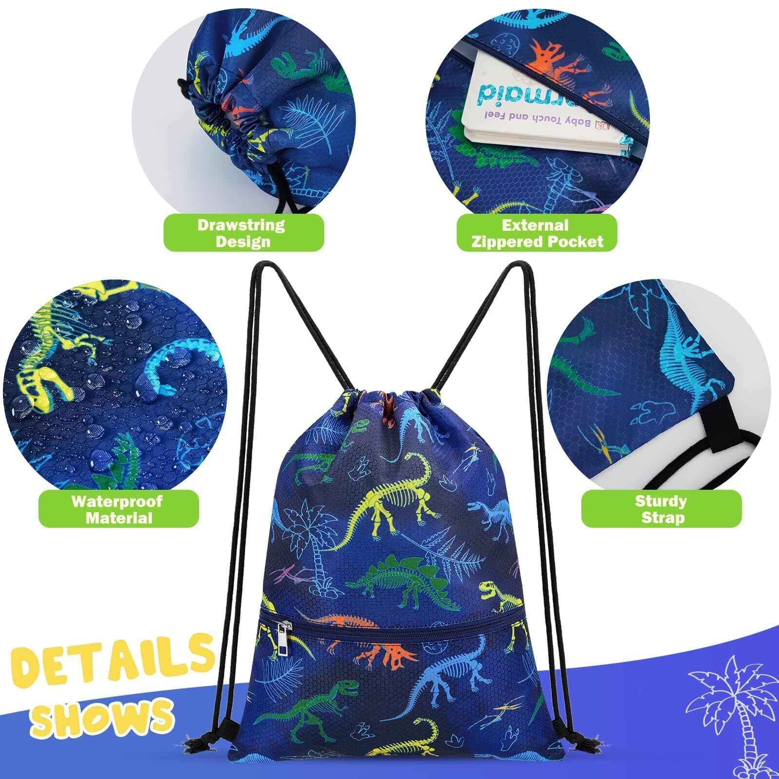 Drawstring Backpack Drawstring Bags For Kids Swim Bag For Beach