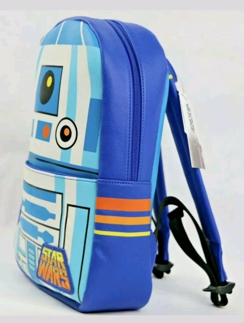 NEW Funko Star Wars R2D2 Backpack w/ Applique Patch – Blue – Nwt