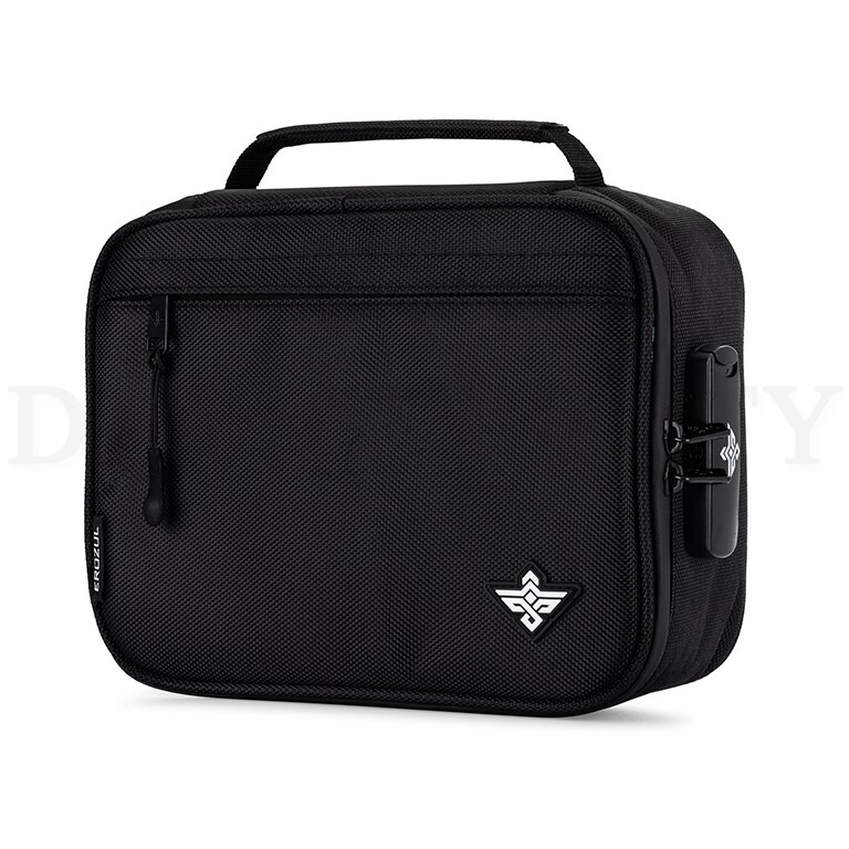 Erozul Exodus v2 Case with Combination Lock & Odor Control Technology – Black
