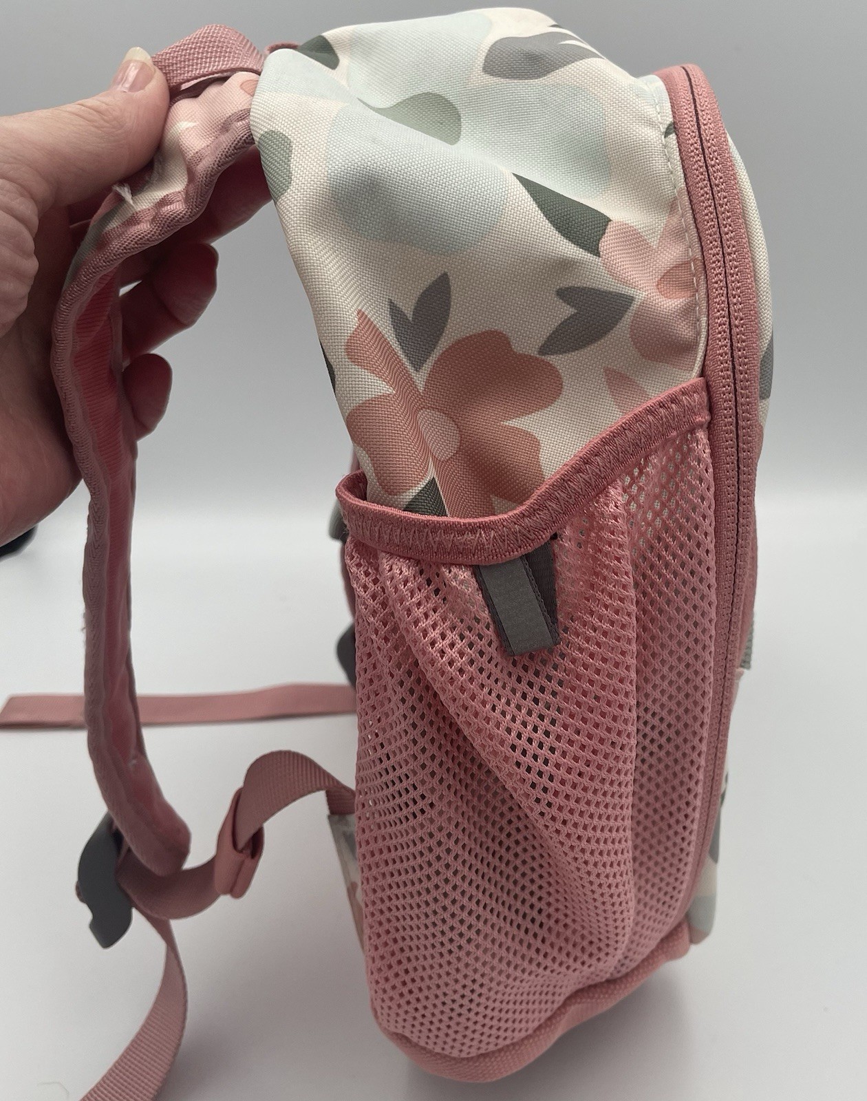 The North Face Sprout Backpack Multi Pink Gray Floral Purse Handbag Kids Travel
