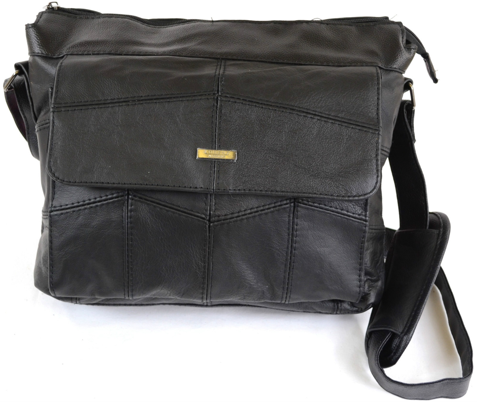 Ladies / Mens Leather Satchel Shoulder Bag, Padded Shoulder Support (3 Colours)