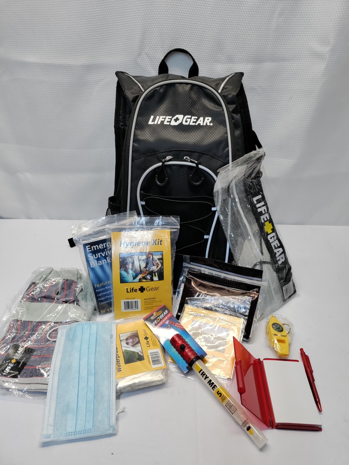 Life Gear Grab And Go Backpack Brand New With All Contents ( No Tags )