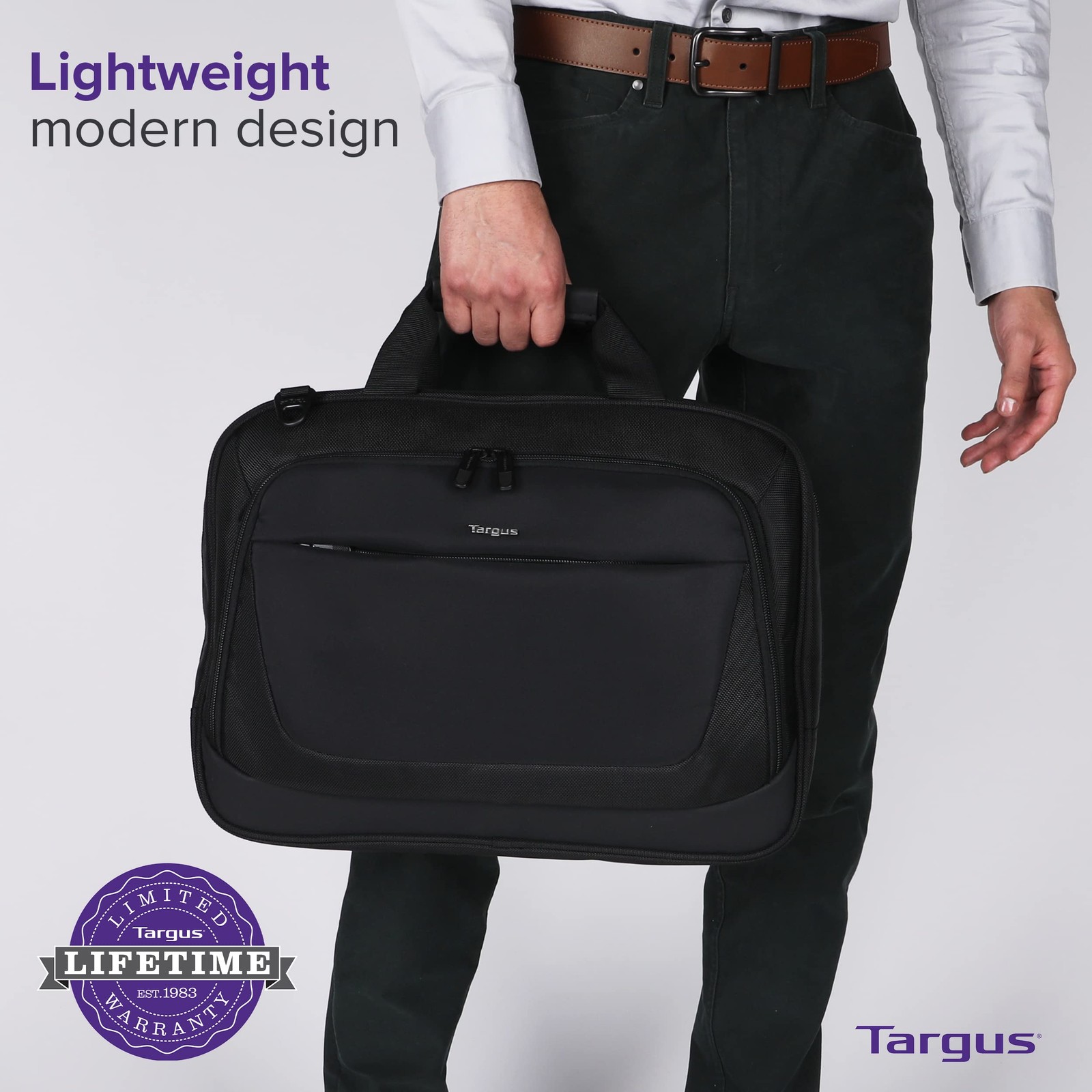 Essentials Check point friendly laptop Briefcase 16 inch Black Envio Briefcase