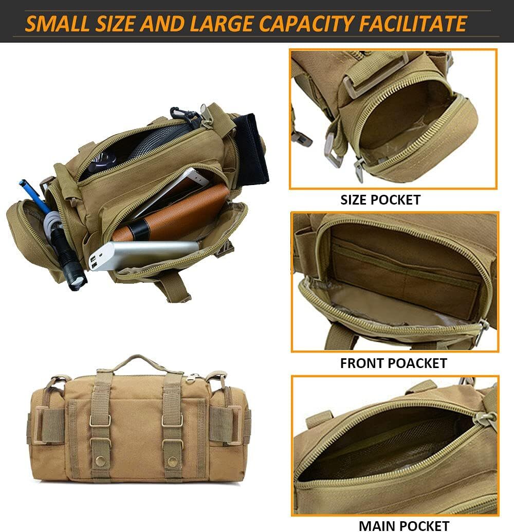 Tactical Waist Pack Deployment Bag Military Molle Waterproof Fanny Pouch US