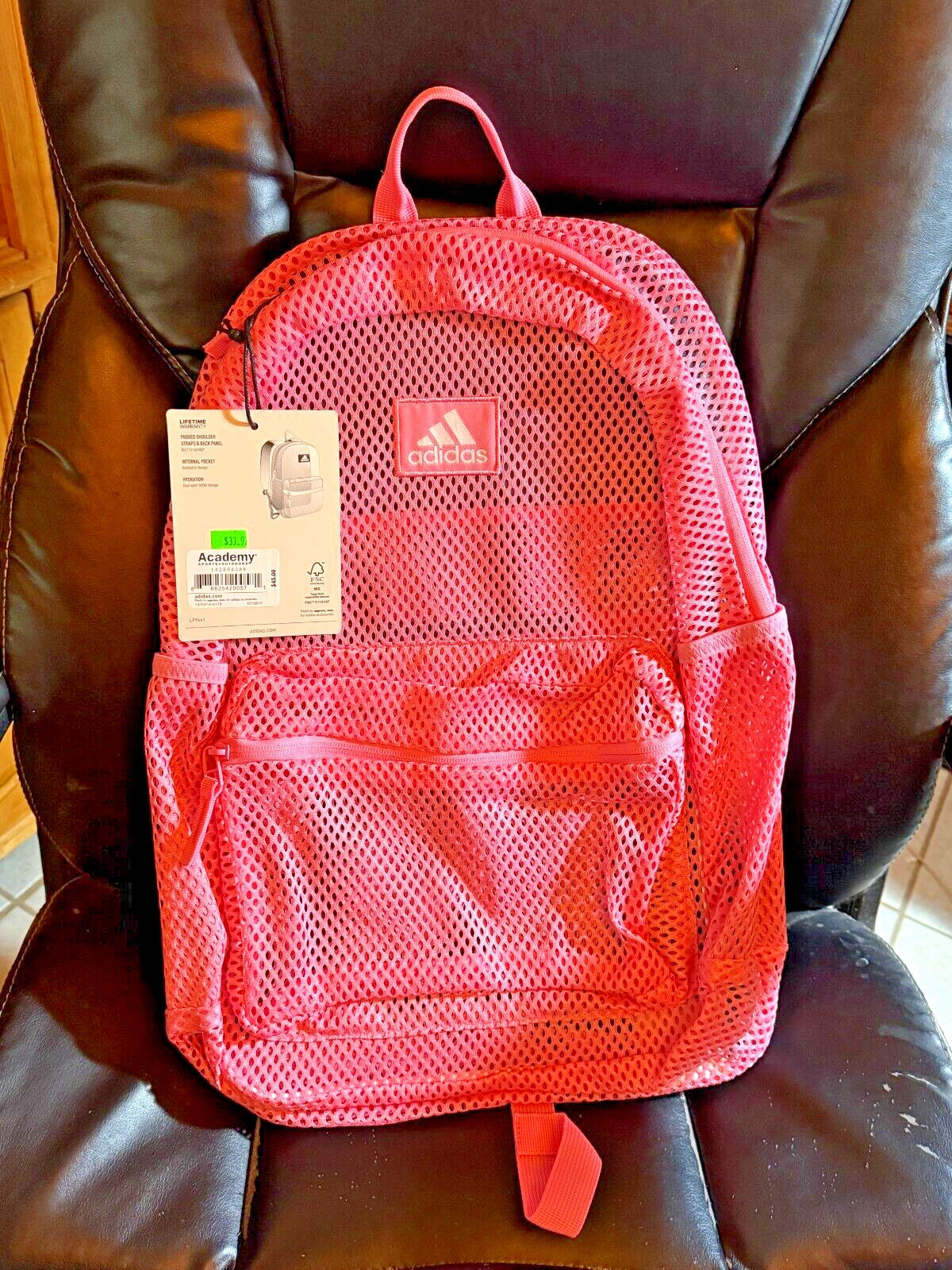 adidas Hermosa Mesh Backpack Bliss Pink