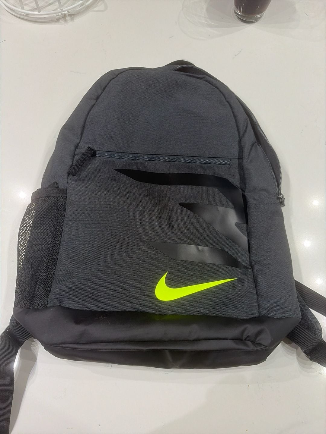 Nike Elemental Backpack with Matching Pencil Case Black Neon Yellow