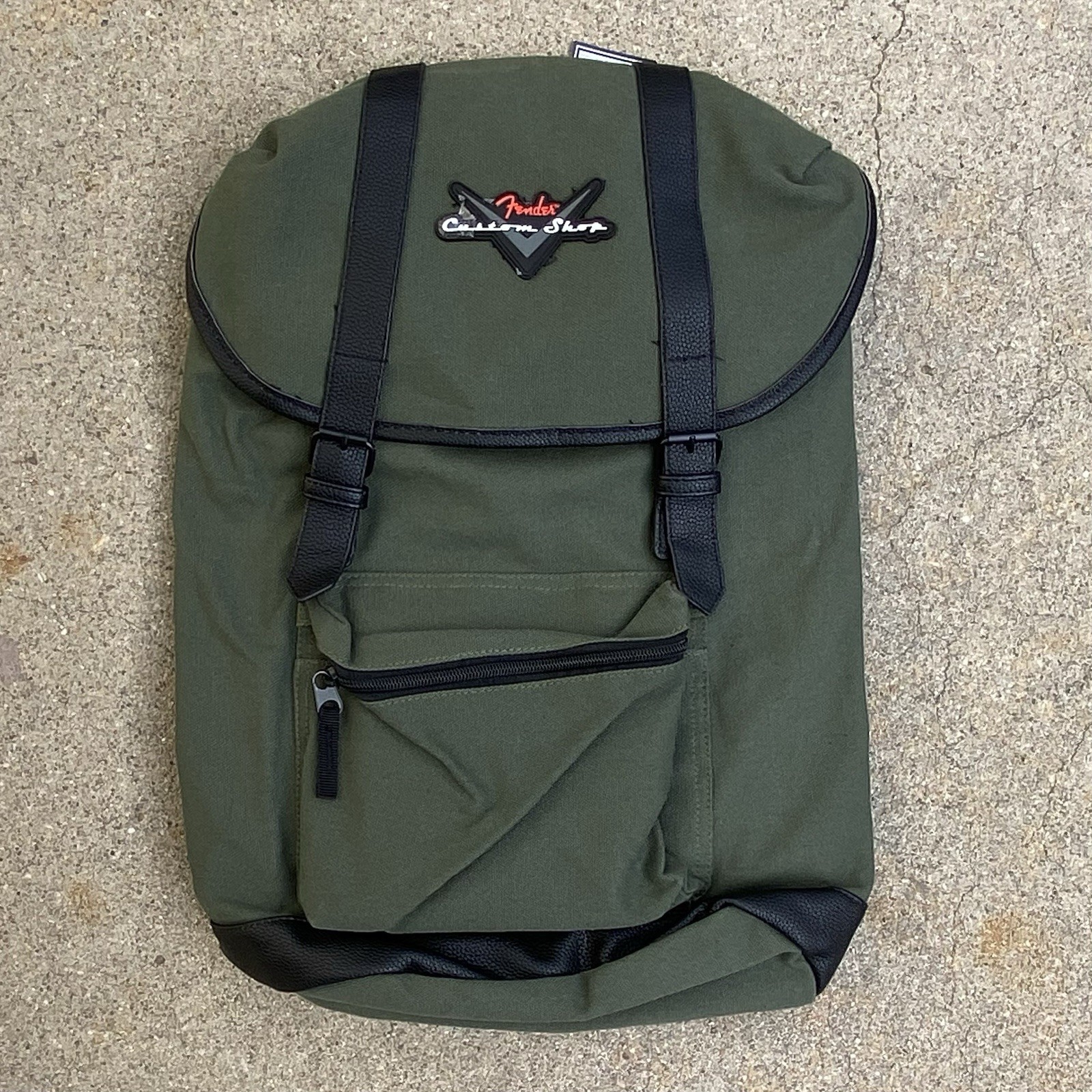 Fender Custom Shop Backpack Army Green NWT Guitar Musician Bag