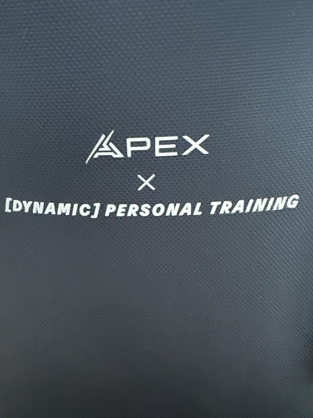 Apex Dynamic Personal Training Black Zip Backpack Medium Unisex Padded Straps
