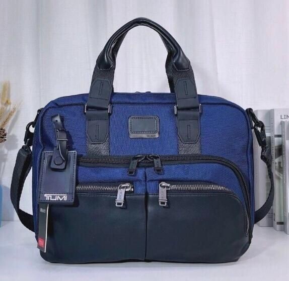 TUMI New Slim Commuter Briefcase ALPHA BRAVO Business bag Navy Black outlet New