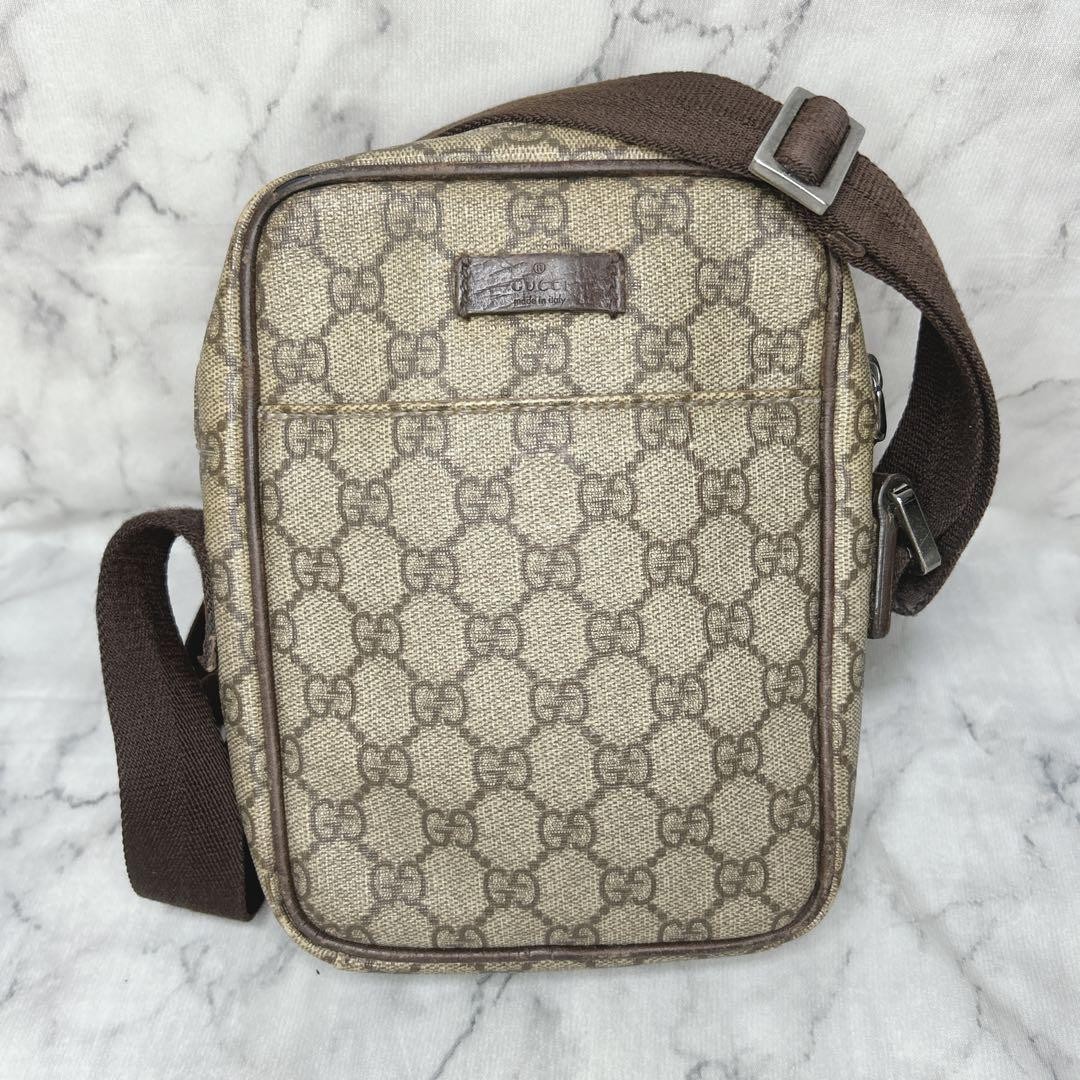 Gucci Supreme GG Shoulder Bag 20cm 7.9in Vertical 17cm 6.7in from japan