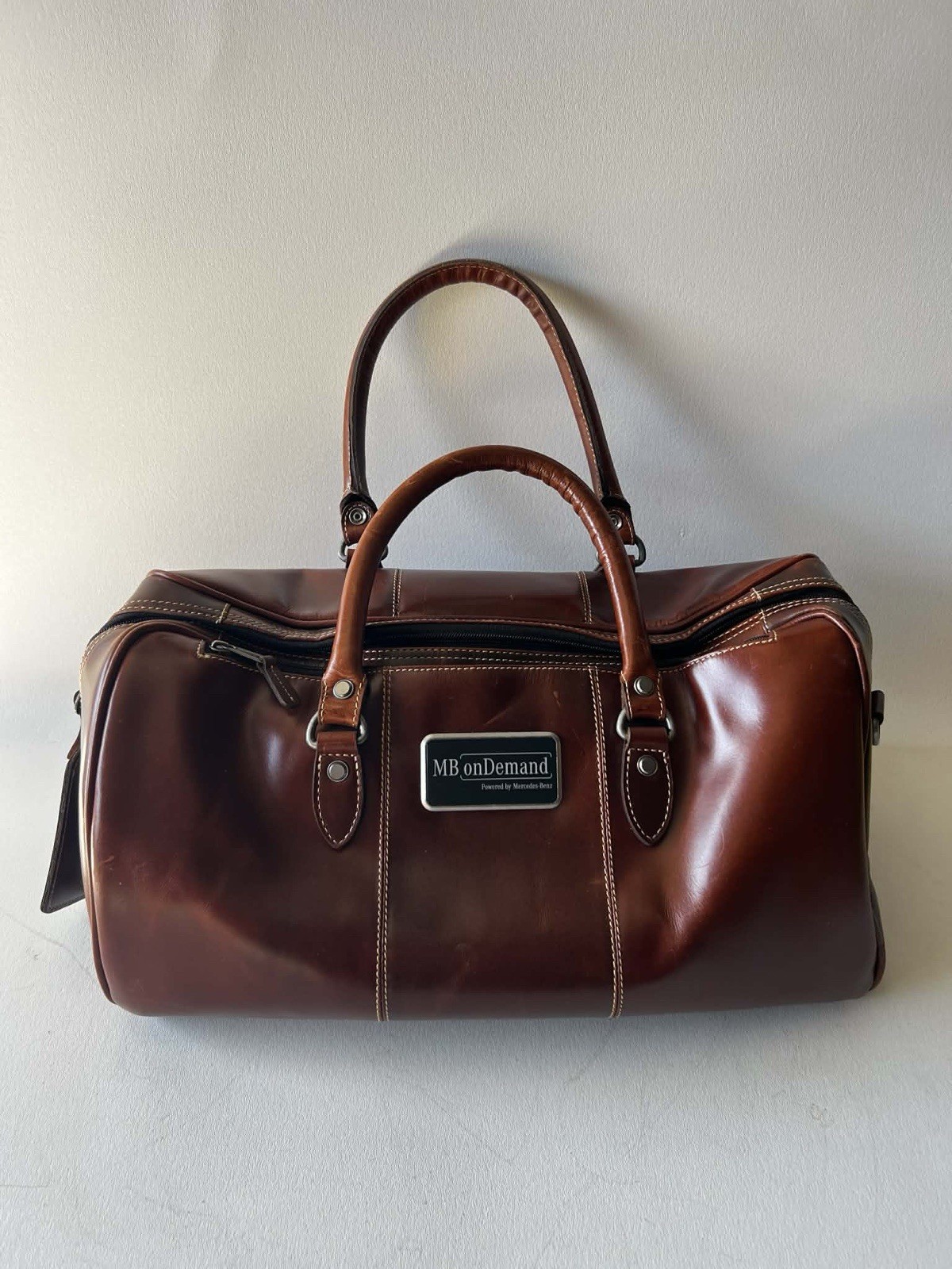 MB On Demand By:Mercedes-Benz Brown Leather Men’s Bag