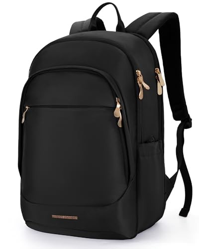 Travel Backpack for Women, 15.6 Inch Laptop 15.6 Inch without Wheels Black