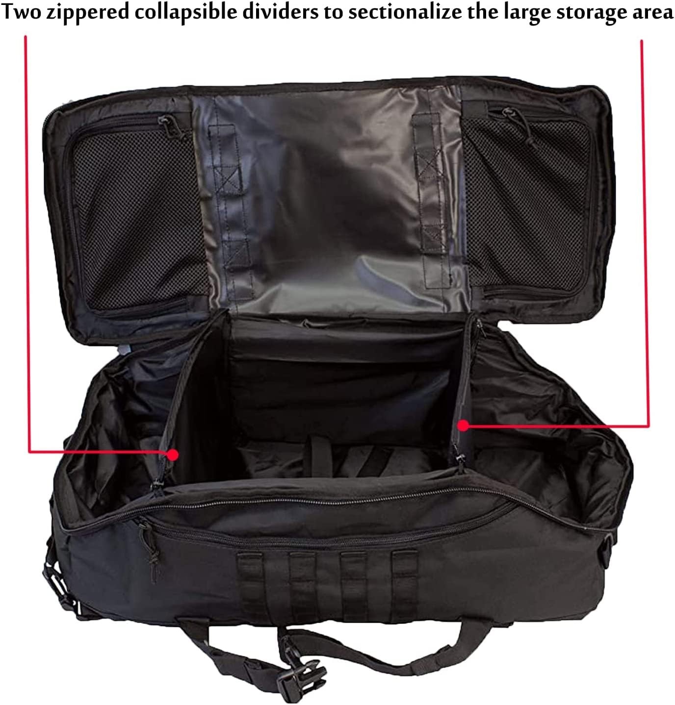 3-in-1 Military Backpack Duffle Bag for Travel, Gym, Weekender, Deployment