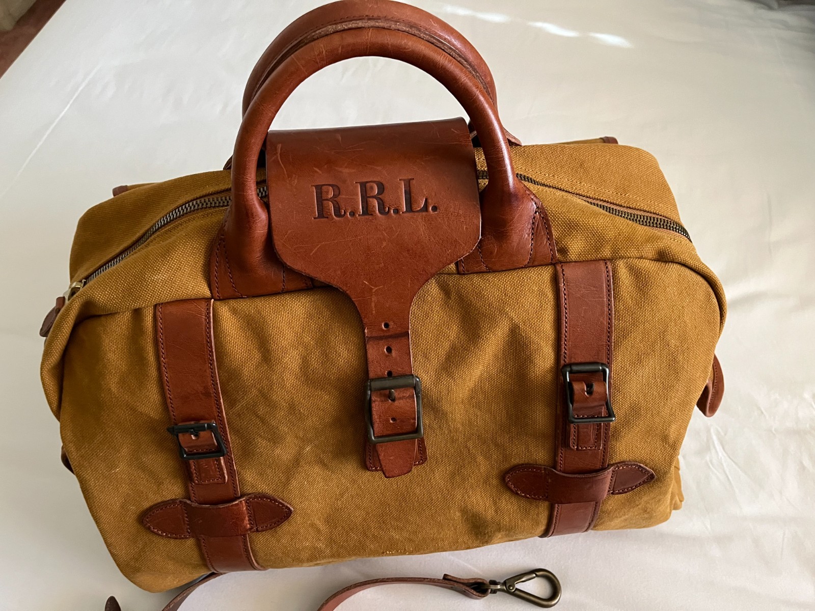 Vintage RRL Canvas/Leather Shoulder Bag