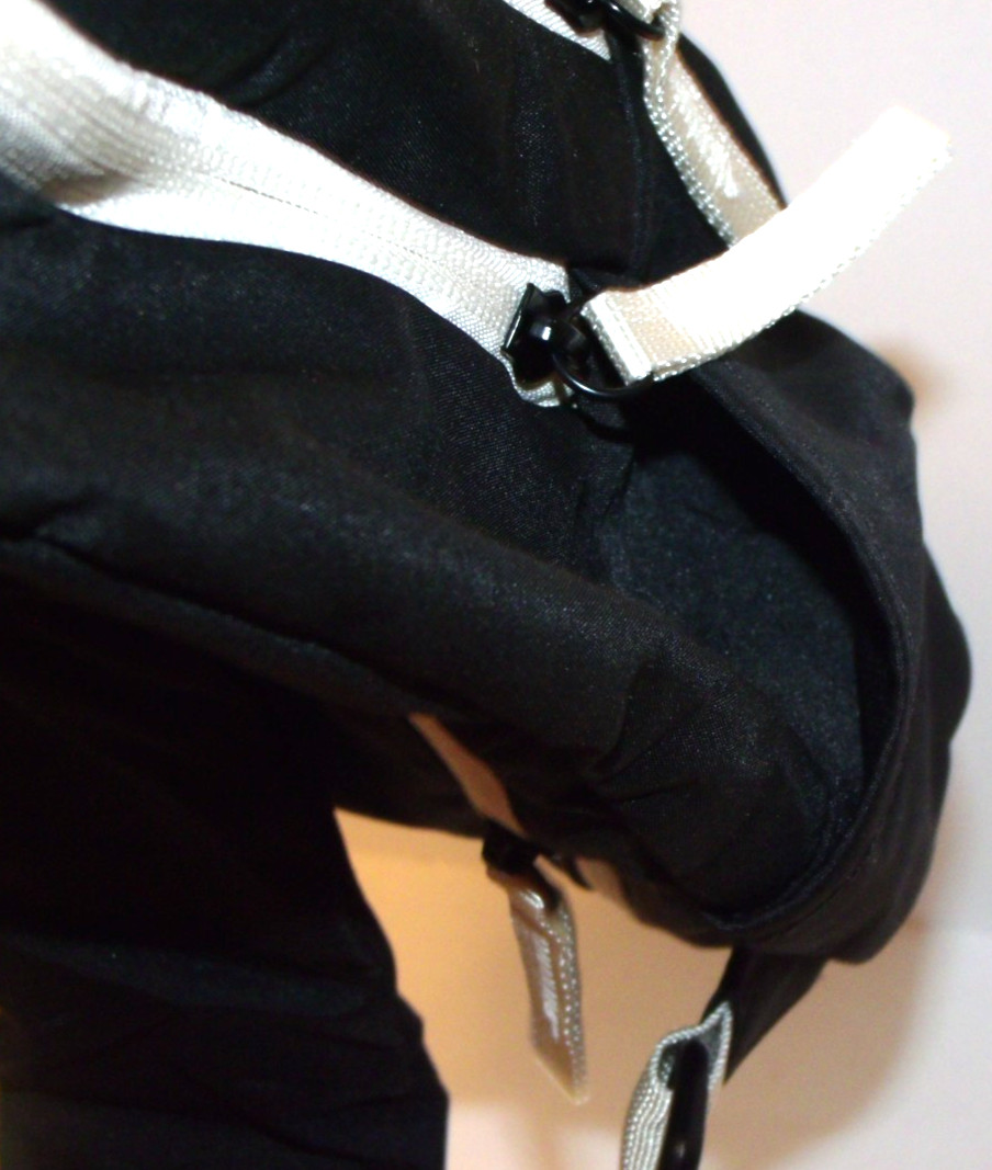 Black Ivory Colorblock Lightweight Packable Crossbody Pack Purse Unisex NIP
