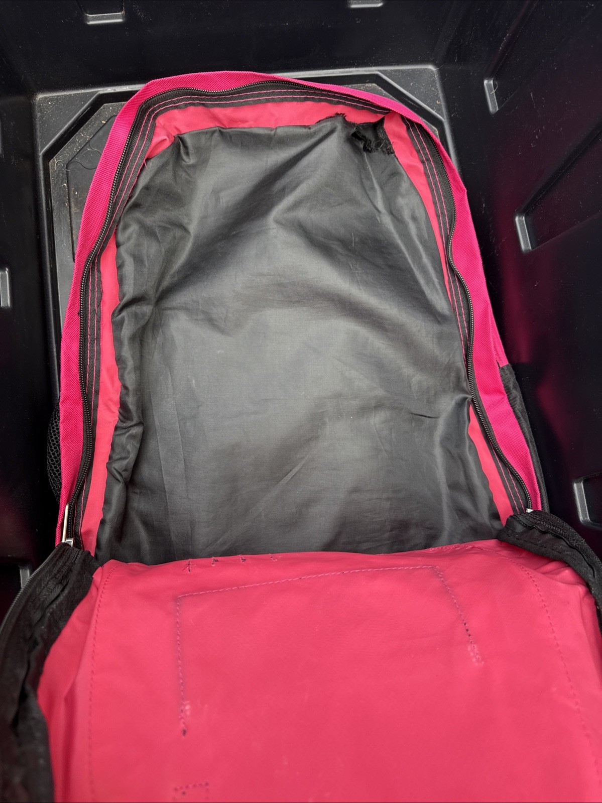 Everest Double Main Compartment Backpack – Pink/Black