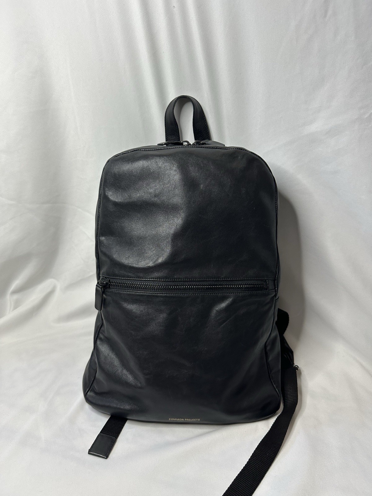 Common Projects Brand Black Leather Backpack Bag – RARE