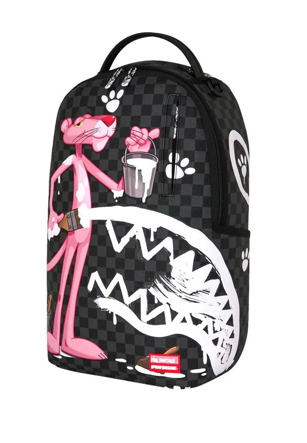 Sprayground PINK PANTHER Backpack🔥New Black Pink White Bookbag Large School Bag