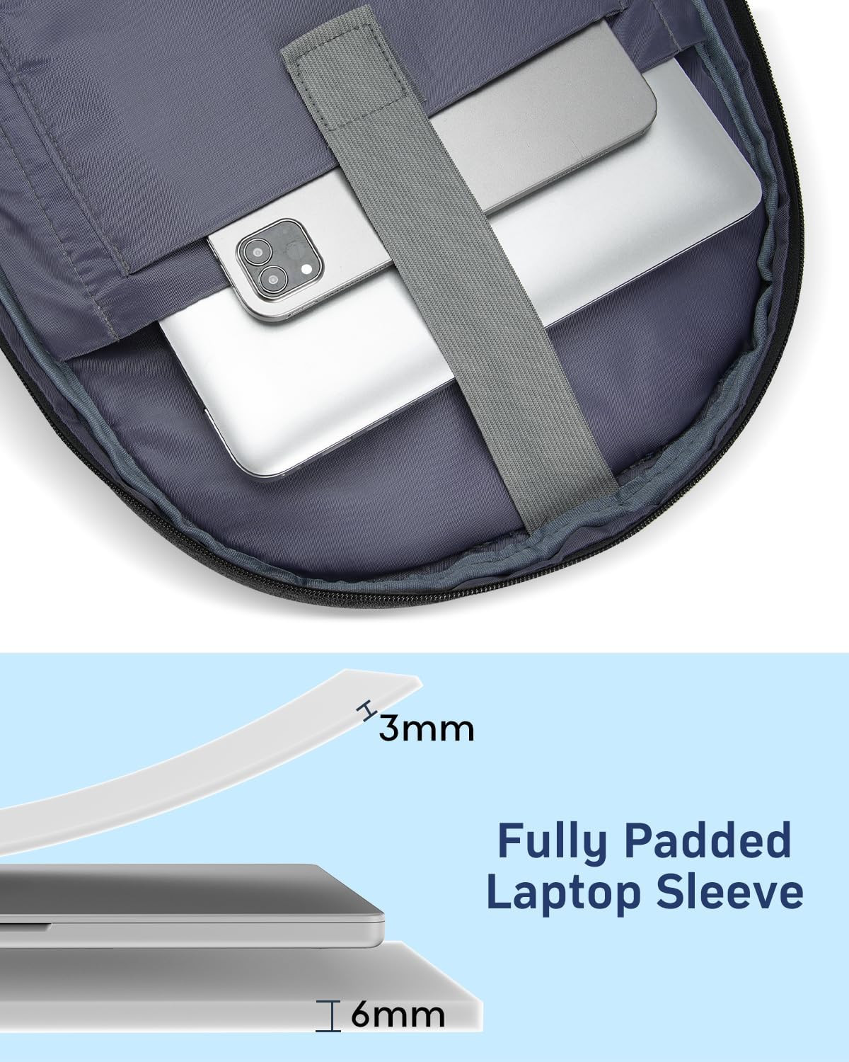 Laptop Backpack with USB Charger for Men and Women, Anti-Theft Design
