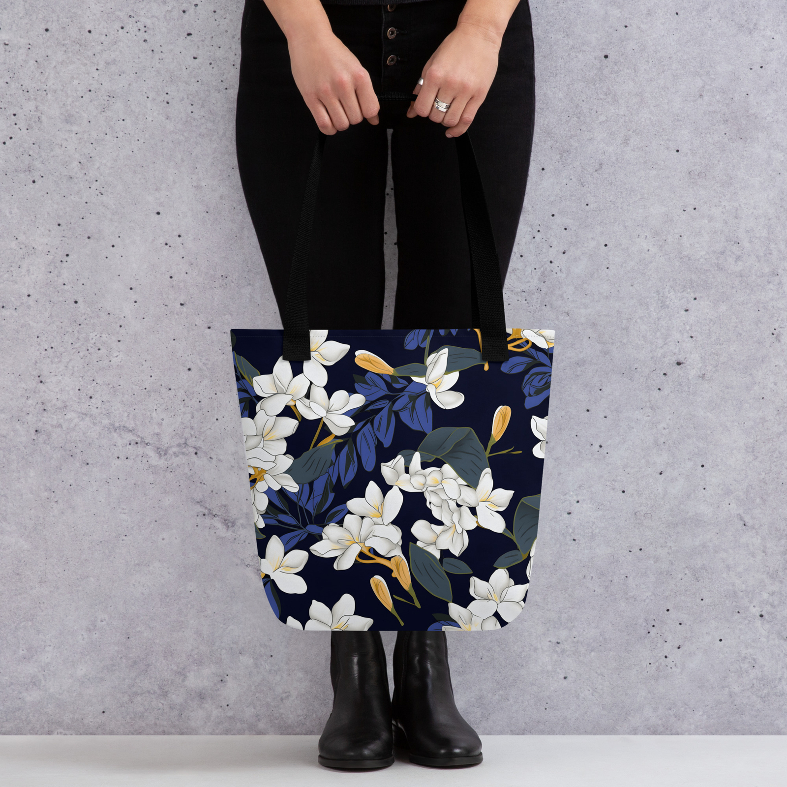 Philippine Sampaguita Tote Bag for Women, Made In USA