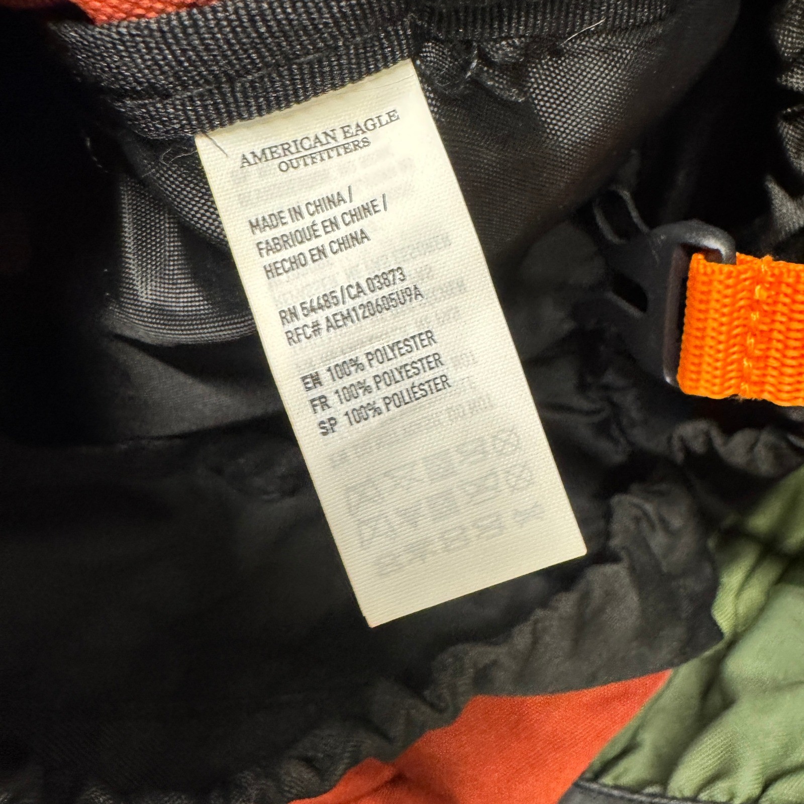 American Eagle Backpack One Size Colorblock Hiking Rucksack Multicolor Gorpcore