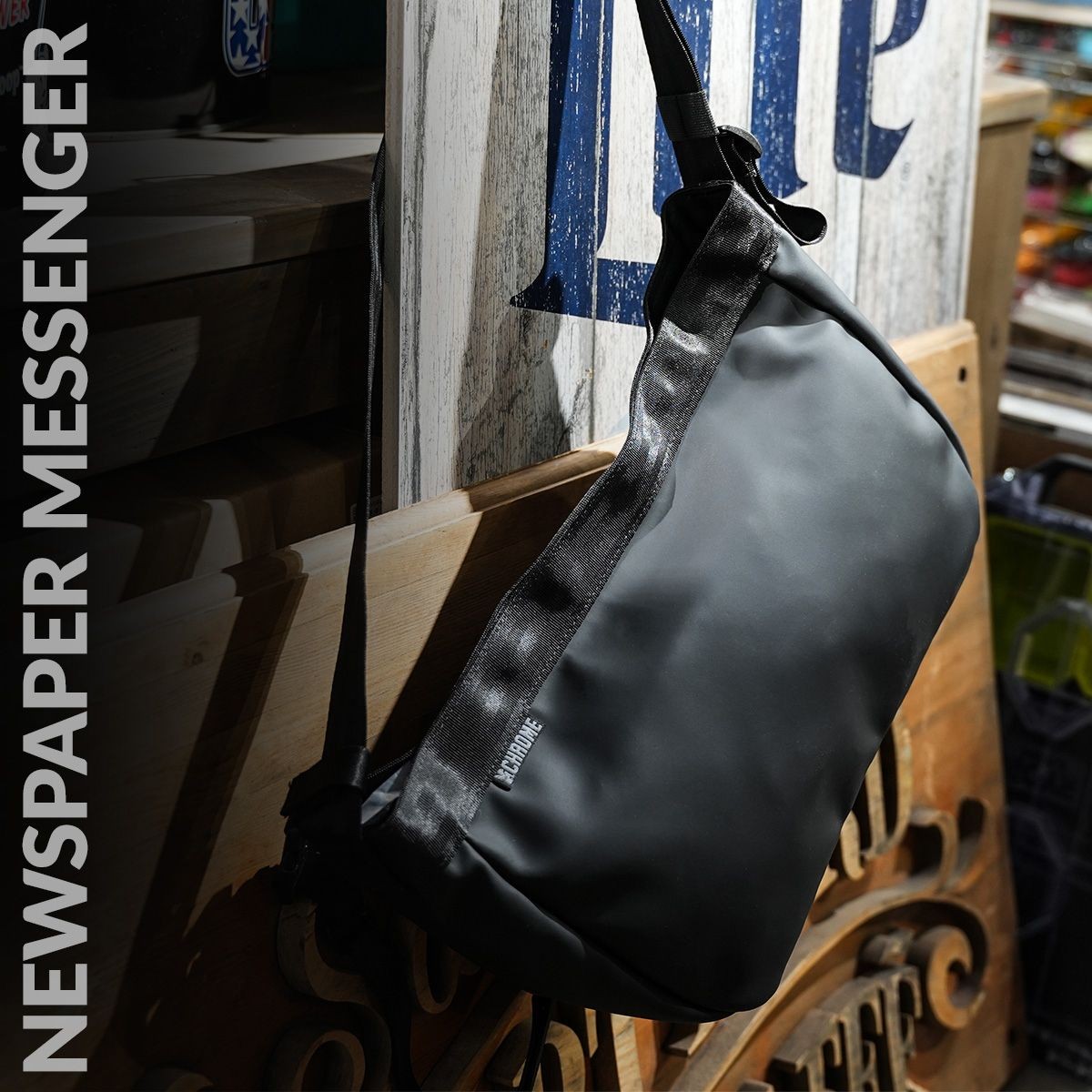 Chrome Industries Newspaper Messenger Bag 9L Waterproof Black