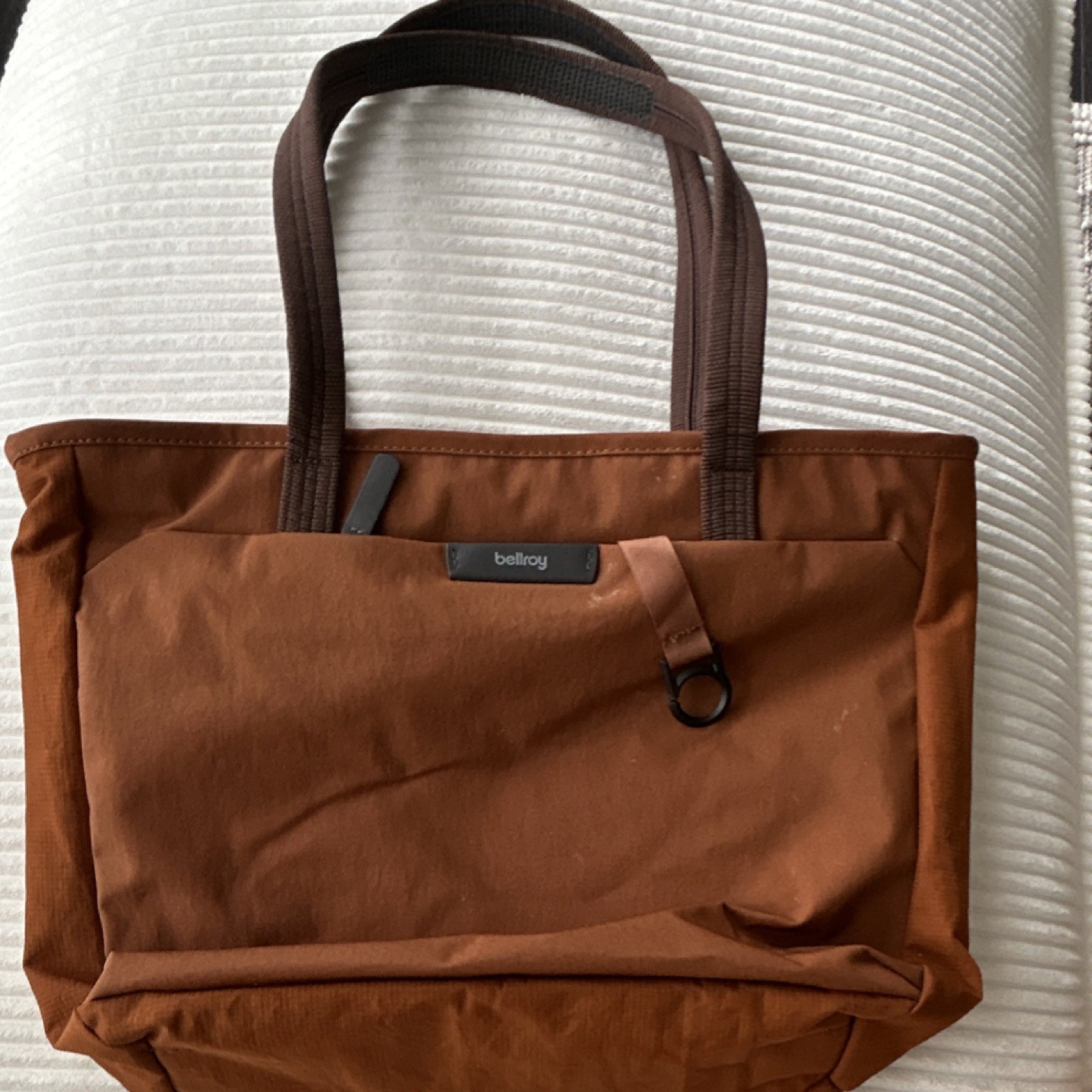 Bellroy Brown Tote Bag for Men with Zip Closure and Pockets