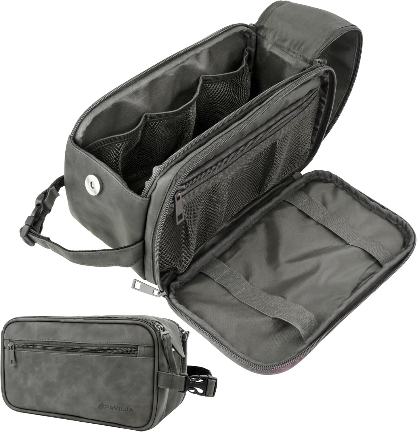 Toiletry Bag for Men, Travel Essentials Shaving Dopp Kit, Mens Travel Bag Toilet