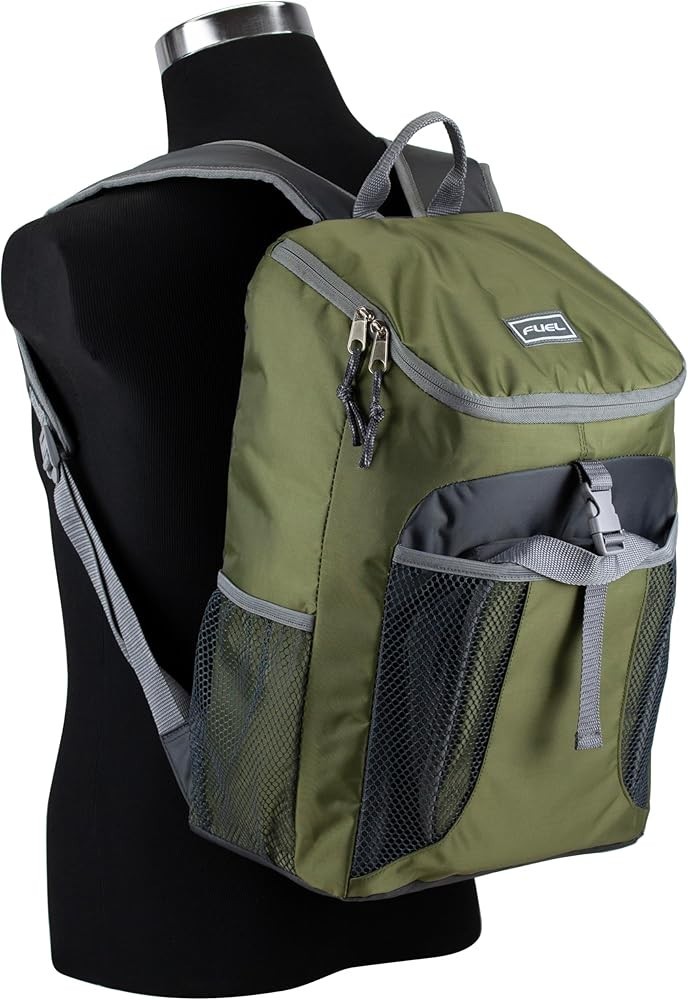 Fuel Top Loader 2 Piece Backpack & Lunch Bag Set, Water Resistant Army Green:…
