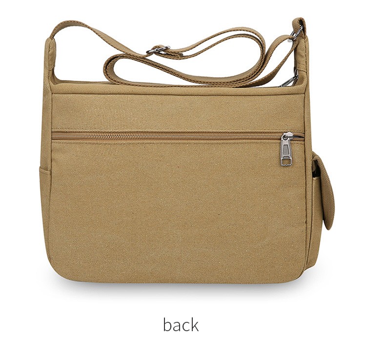 Men’s Vintage Canvas Crossbody Bag Messenger Shoulder Satchel School Bookbag