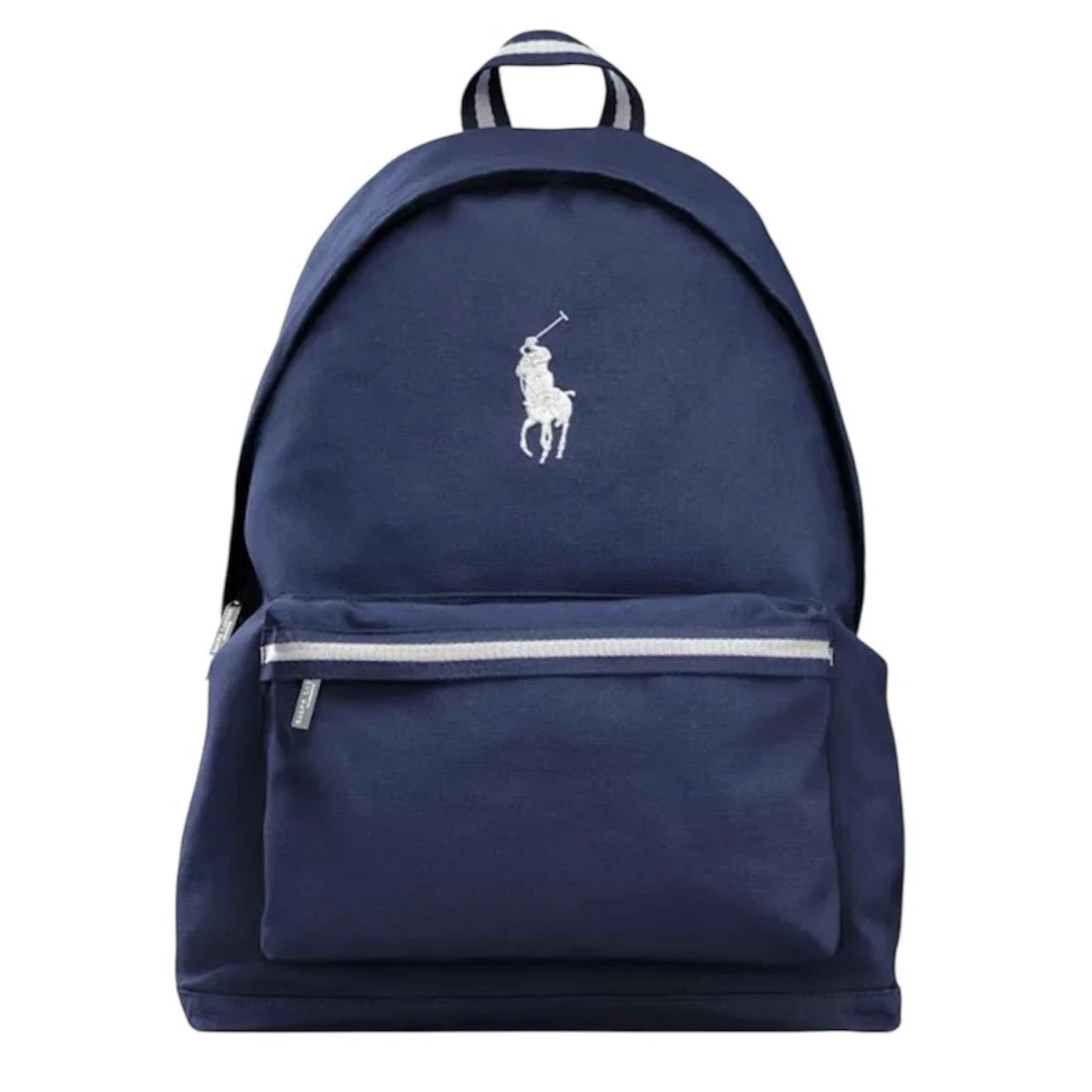 Polo Ralph Lauren Backpack Navy Blue White Signature Pony Logo New #K2-3