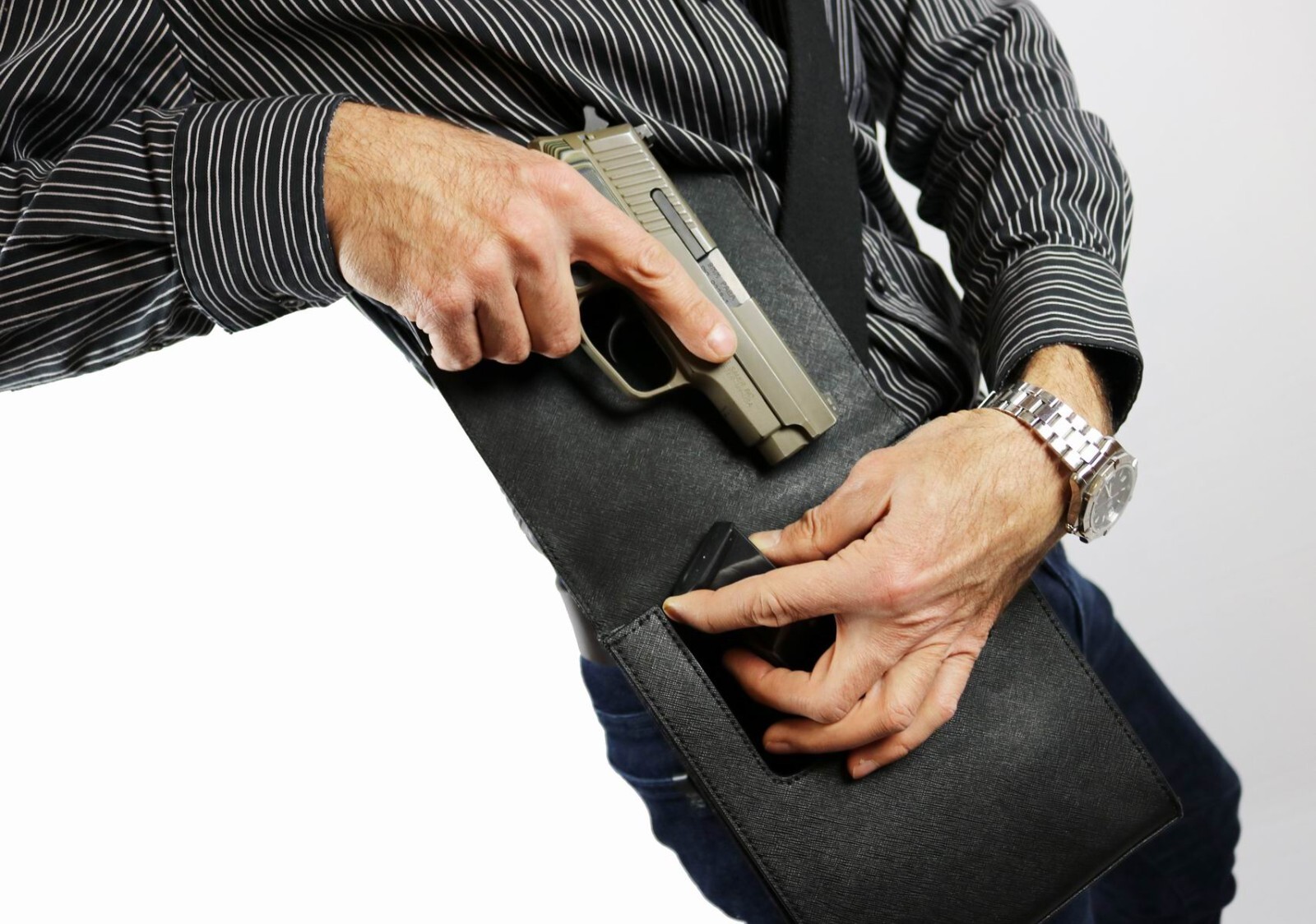 Luxury Concealed Carry Shoulder Bag for Every Day Carry Non Tactical CCW for EDC