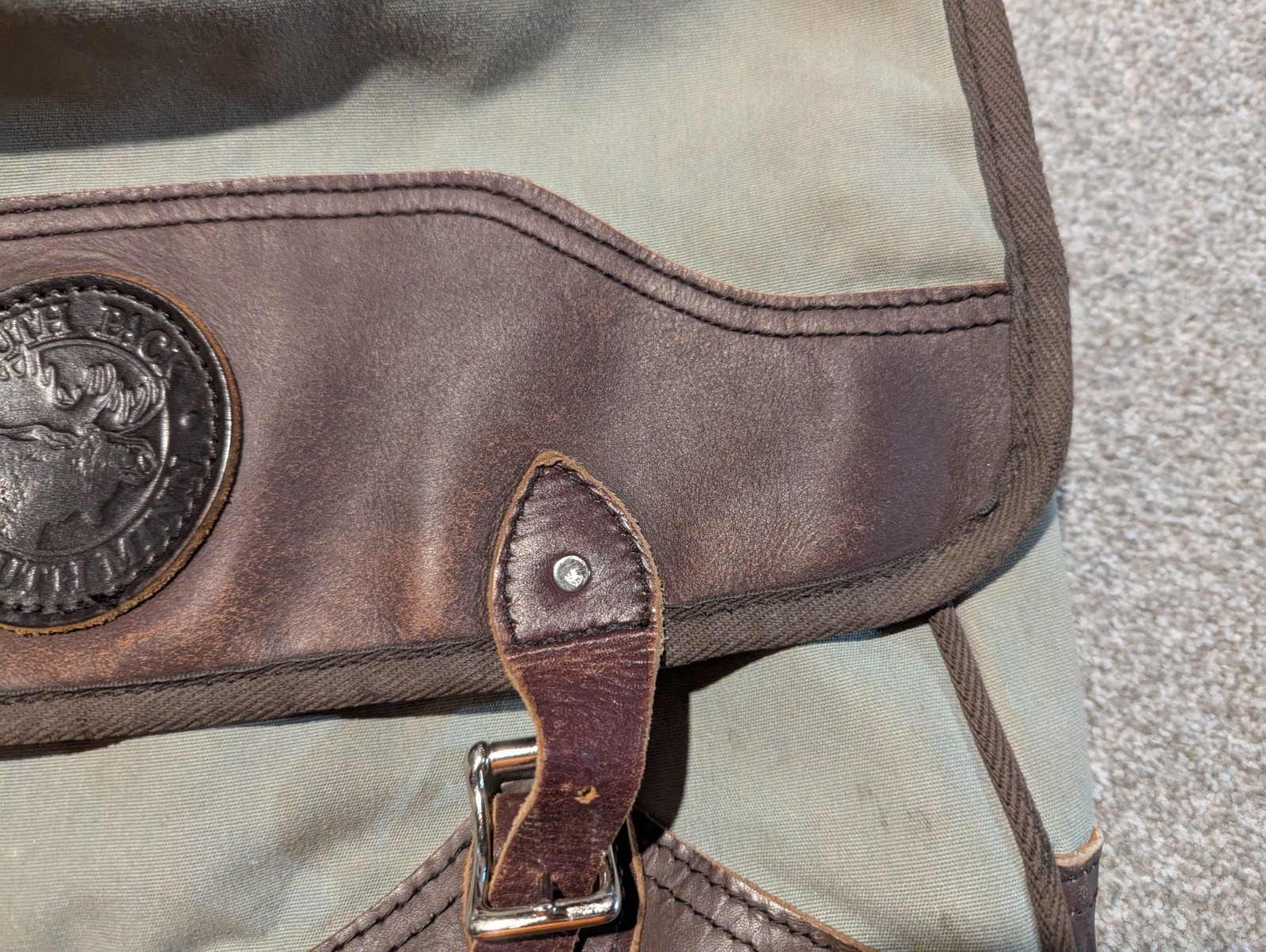 Duluth Pack Deluxe Book Bag Messenger Laptop Canvas Leather Handmade Minnesota