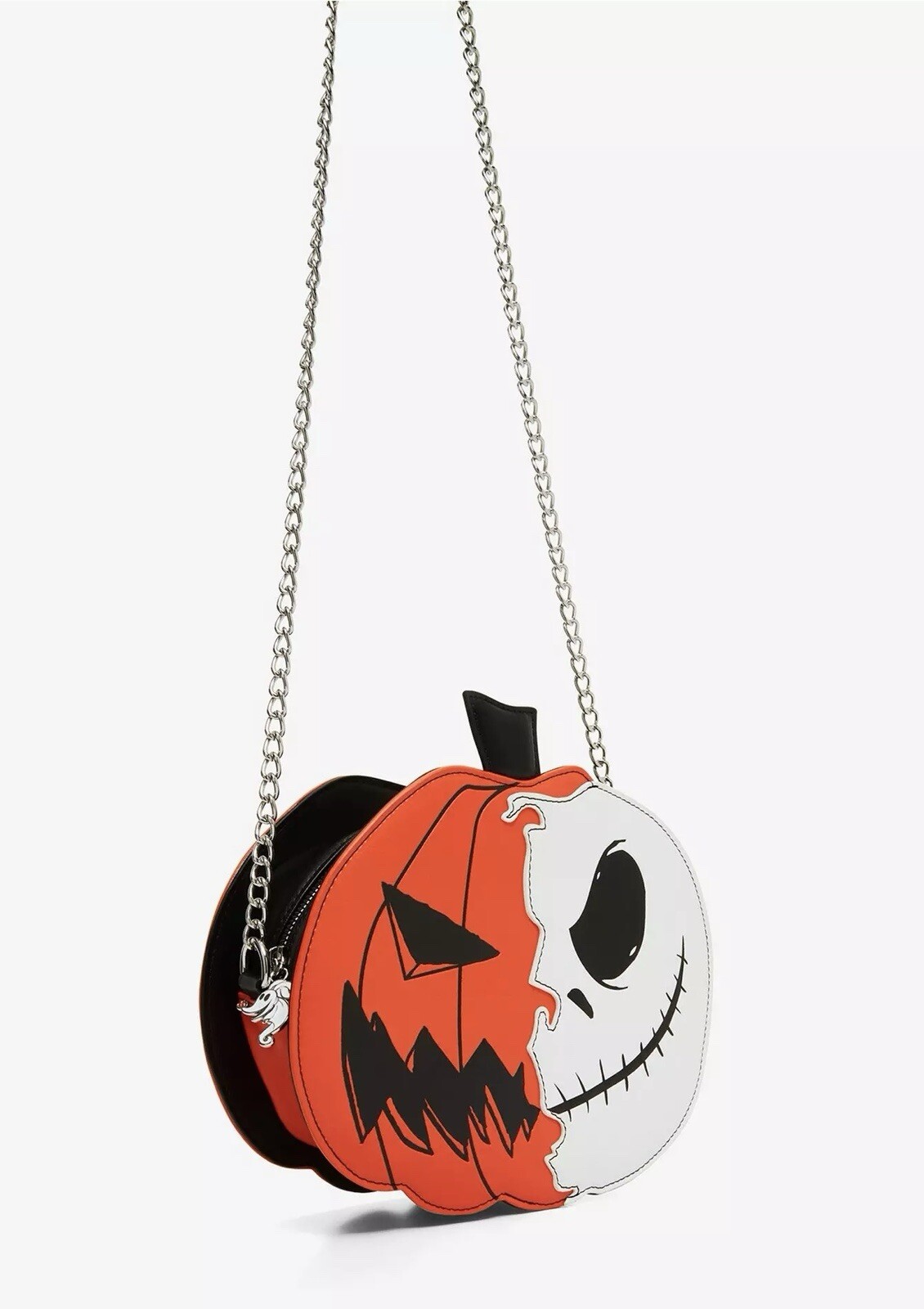 The Nightmare Before Christmas Jack Pumpkin Split Glow-In-The-Dark Crossbody Bag
